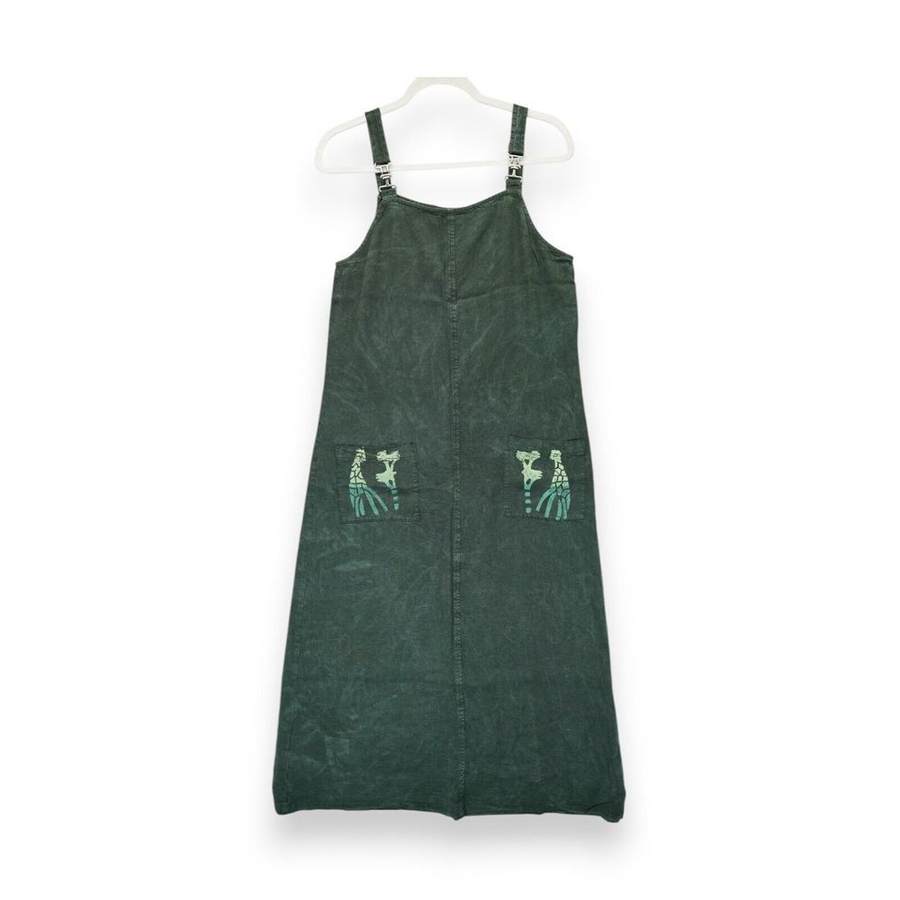 Vintage CDC Caren Desiree Company Dress Women's Size 8 Petites Green Made In USA